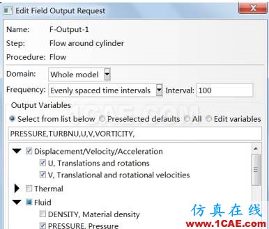 ABAQUS CFD 模擬卡門(mén)渦階abaqus靜態(tài)分析圖片8