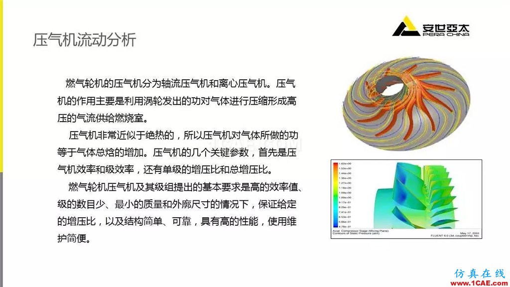 應用 | ANSYS CFD燃氣輪機行業方案fluent培訓課程圖片7